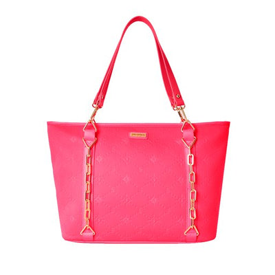SPRAYGROUND PINK EMBOSSED TOTE