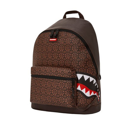 SPRAYGROUND SHARKS IN PARIS CHECK SAVAGE BACKPACK תיק גב