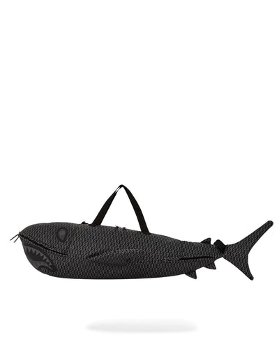 SPLIT INFINITY CHECK SHARK-SHAPED-DUFFLE