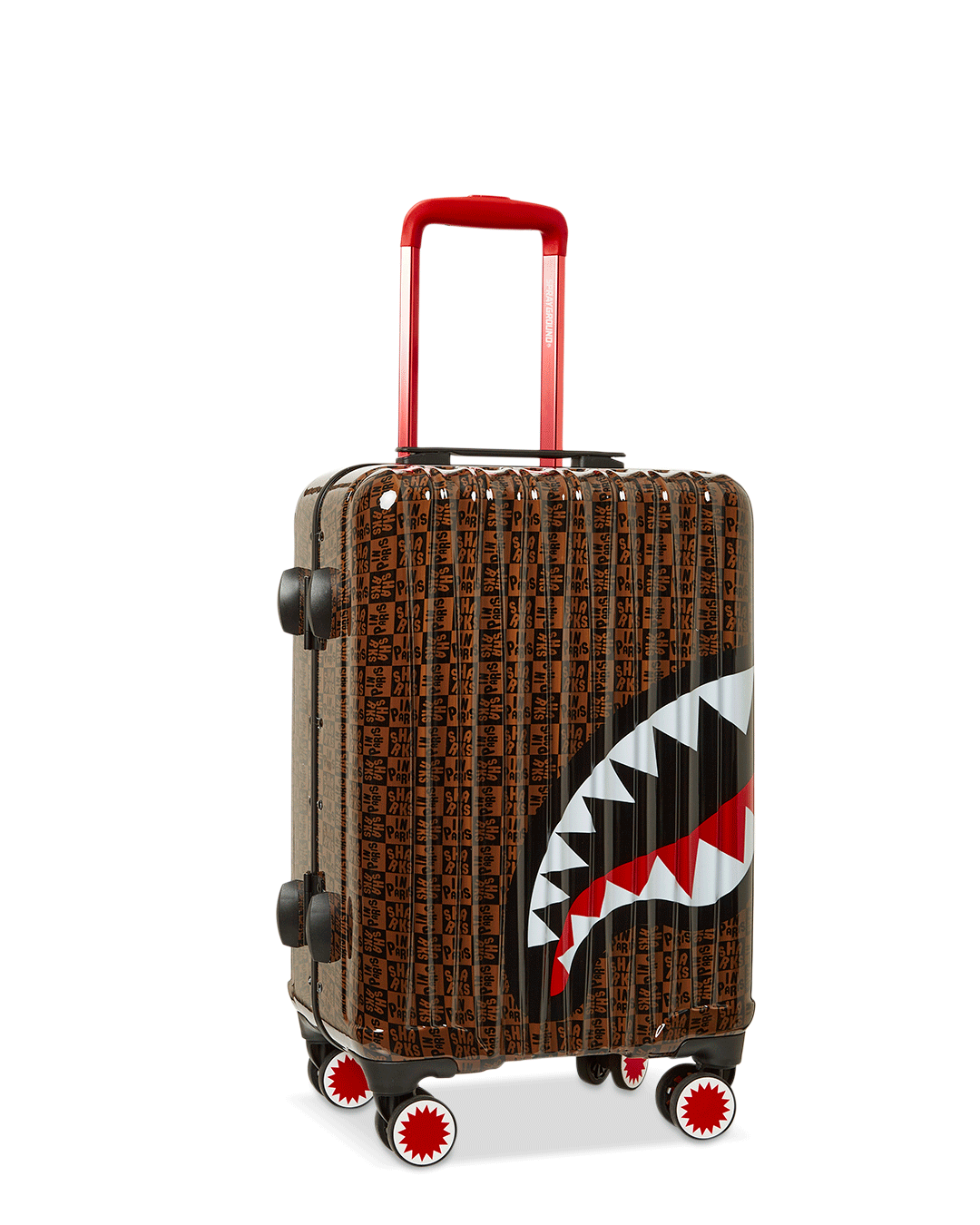 SPRAYGROUND SHARKS IN PARIS CHECK LARGE LUGGAGE FS