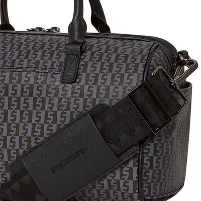 SPRAYGROUND MONEY CHECK GREY MINI DUFFLE